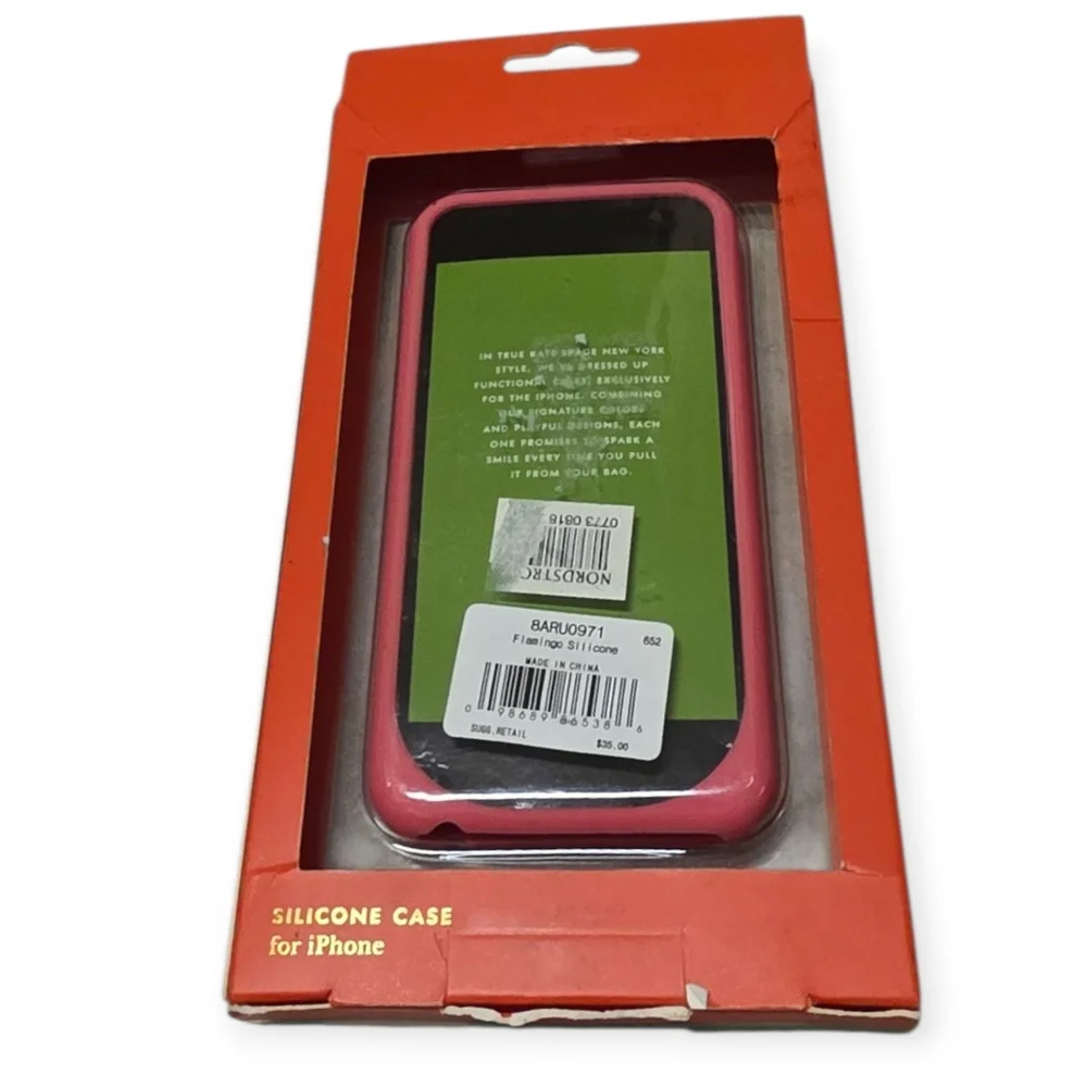 Nwt Kate Spade Silicone Pink Flamingo iPhone 6 Cell Phone Case